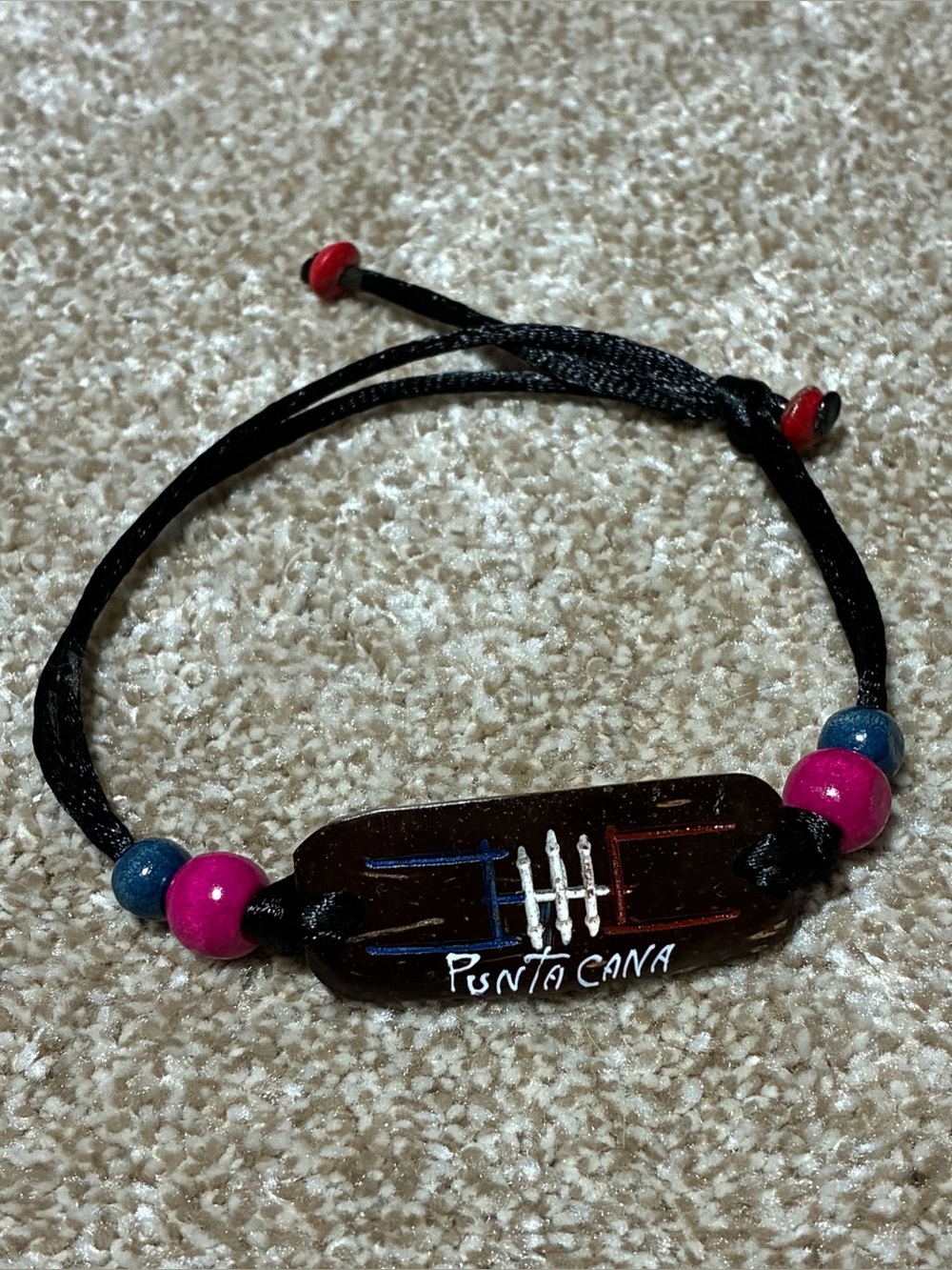 Punta Cana Bracelet with Blue and Pink Beads